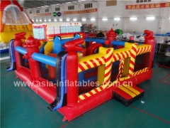 Inflatable Fire Truck Bouncer Playground With Factory Price