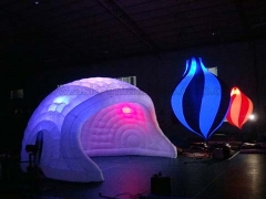 Горячие продажи надувных изделий Белые надувные палатки Luna со светодиодной подсветкой в заводской цене