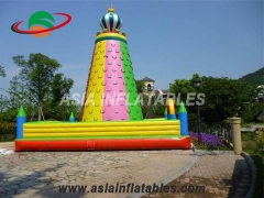 Hot Selling Colorful Kids Games Climbing Wall Inflatable Rock Climbing Mountain For Sale in Factory Wholesale Price