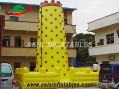 Jocob's Ladder,Attractive Yellow Tall Inflatable Sports Games Inflatable Climbing Wall For Fun
