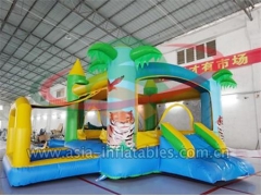 New Types Inflatable Palm Tree Bouncer With Ball Pool with wholesale price