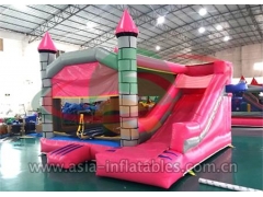 Inflatable Jumping Castle With Mini Slide & Fun Derby Horse Race