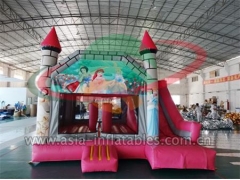 Military Inflatable Obstacle Inflatable Cinderella Jumping Castle With Slide