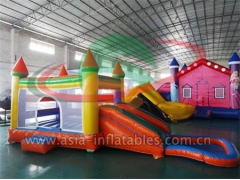 Party Use Inflatable Bouncy Castle Combo Paracute Ride & Rocket Ride