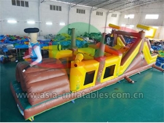 Outdoor Inflatable Pirate Obstacle Course Games For Party