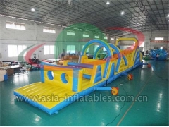 Indoor Sports Giant Playground Outdoor Inflatable Obstacle Course For Adults