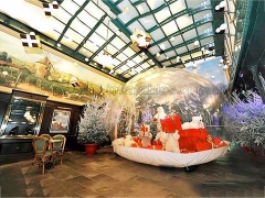 Touchdown Inflatables Inflatable Snow Globe for Christmas Holiday Decoration