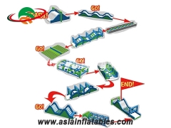 Commercial Inflatables Inflatable Assault Obstacle Courses For School Training