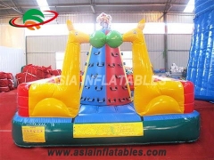Cheap Lovely Animal Theme Outdoor Rock Inflatable Climbing Wall For Kids for Carnival, Party and Event