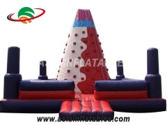 Indoor Sports Mobile Rock Inflatable Climbing Wall For Outside Play