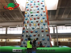 Hot Sale Sport Games Climbing Wall Inflatable Rock Climbing Mountains & Bungee Run Challenge